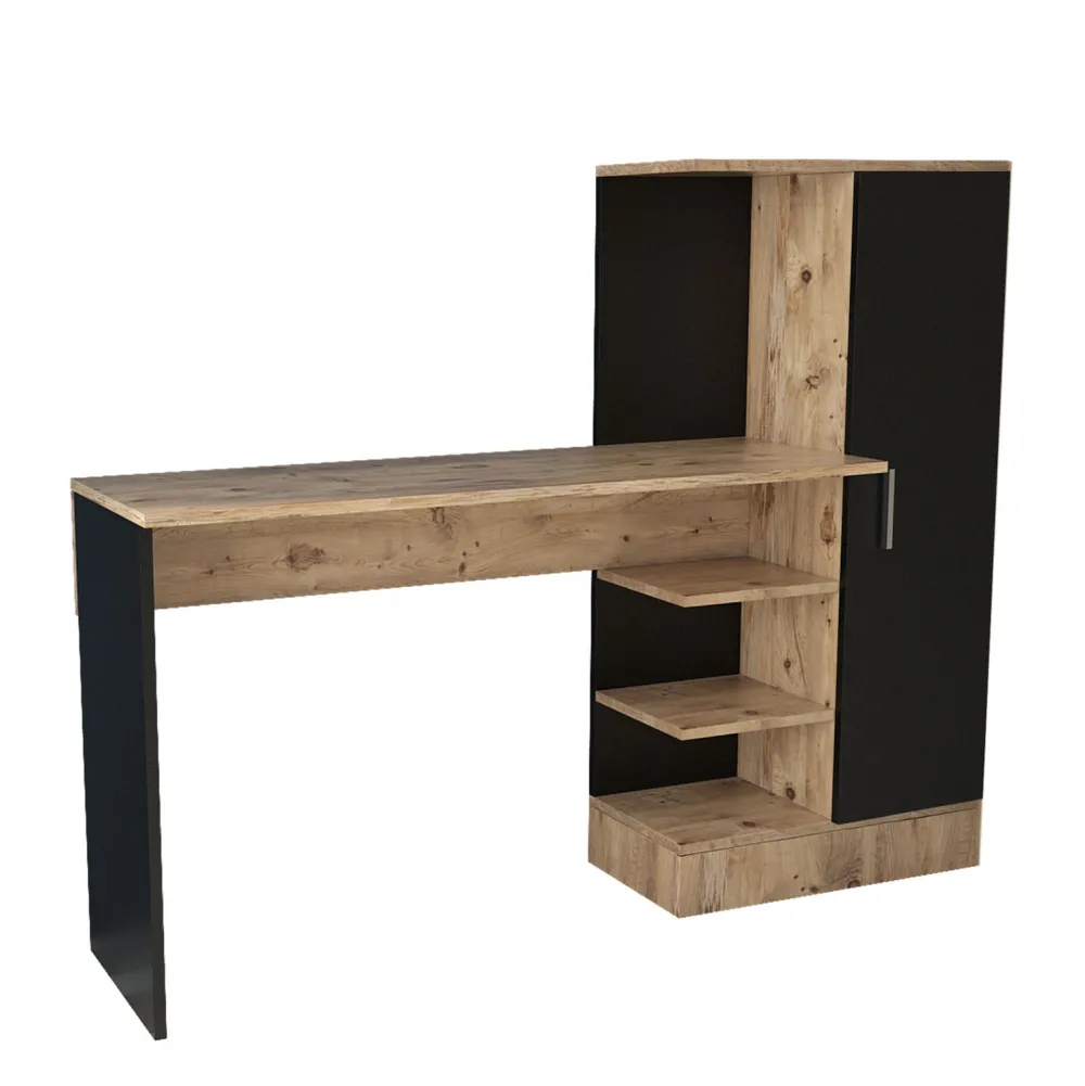 Birou Hanah Home Ct2-Ab, Pin Atlantic / Negru