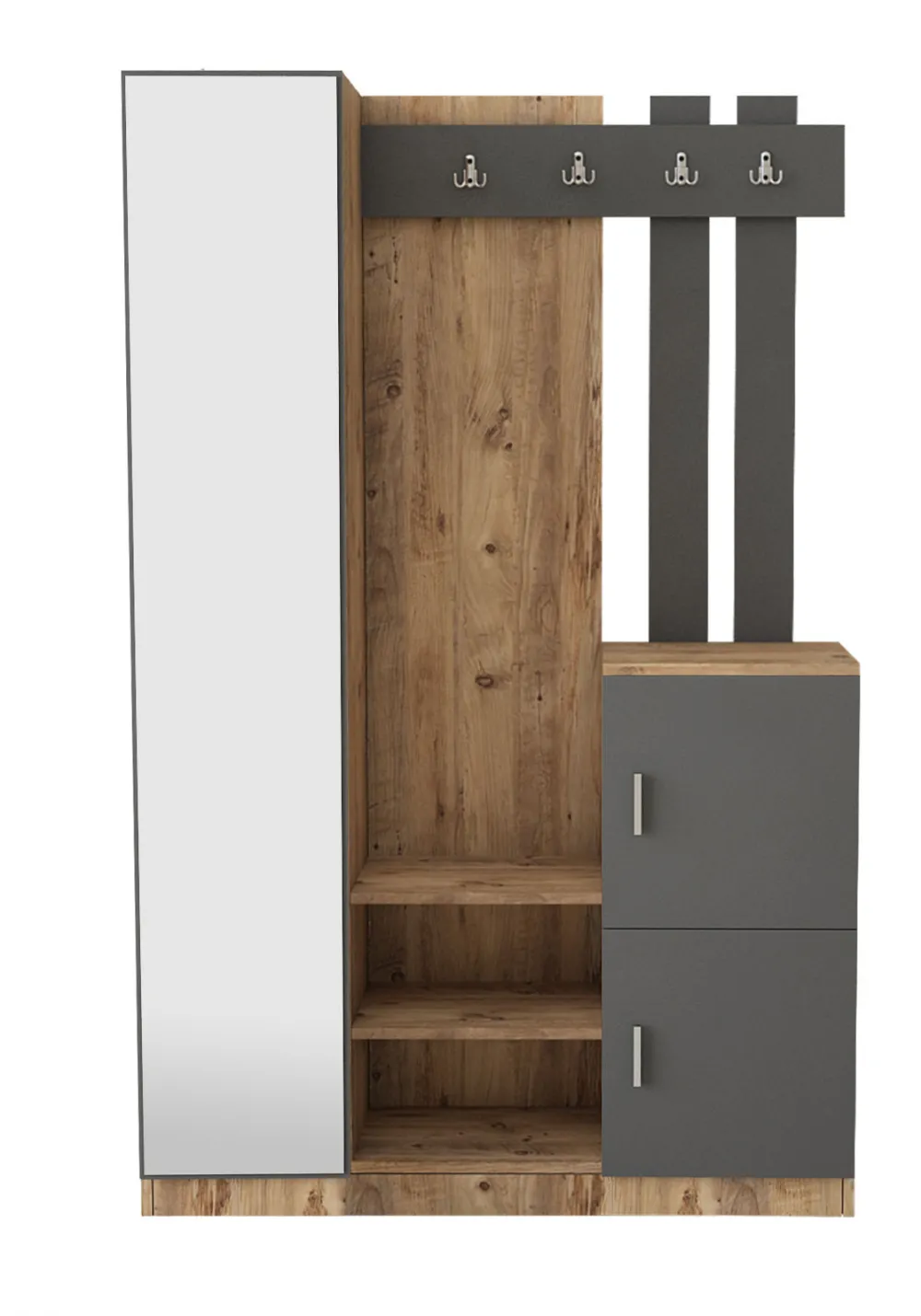 Cuier de hol Hanah Home Dd7-Aa, Pin Atlantic / Antracit