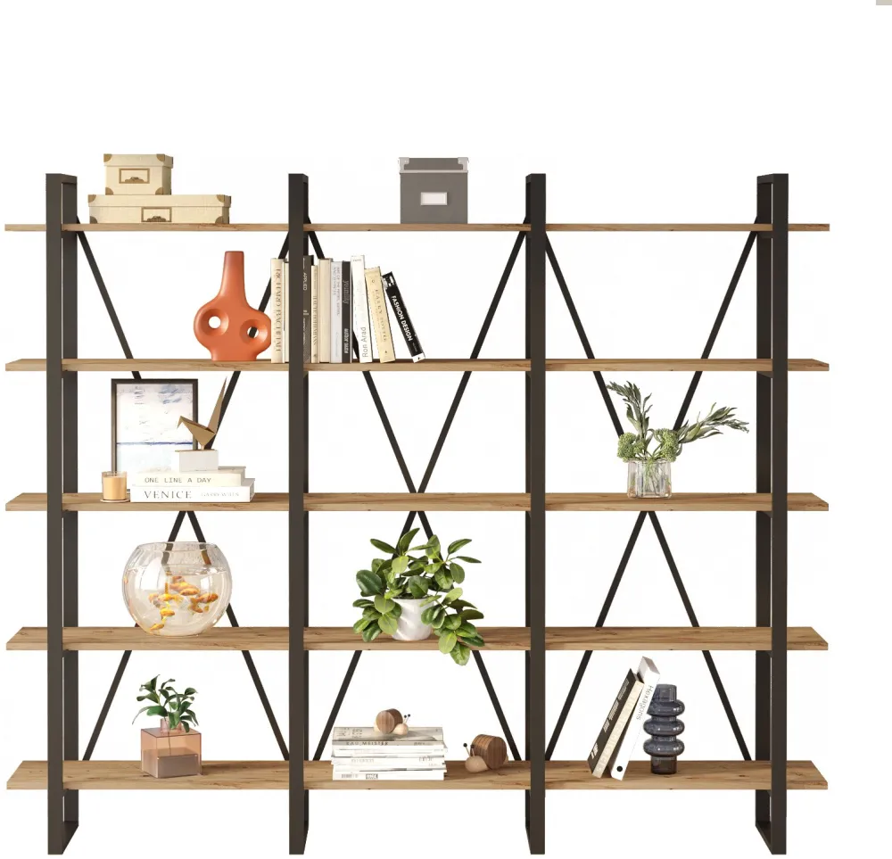 Bibliotecă Hanah Home Ml4-A, Pin Atlantic