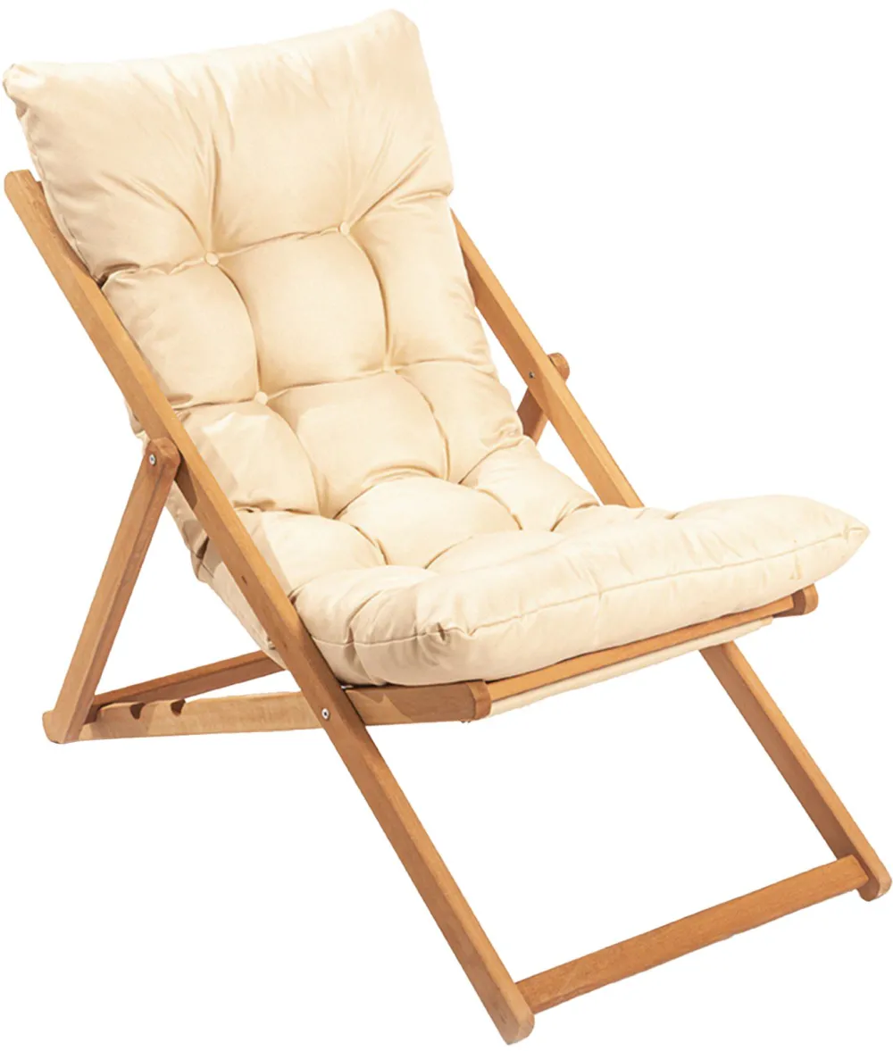 Scaun de grădină Hanah Home My006, Maro / Crem