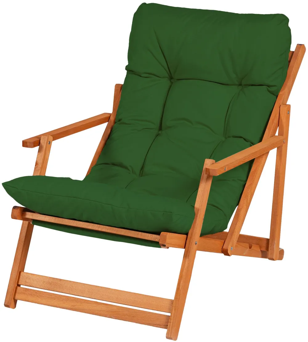 Scaun de grădină Hanah Home My008 - Green, Verde  / Natural