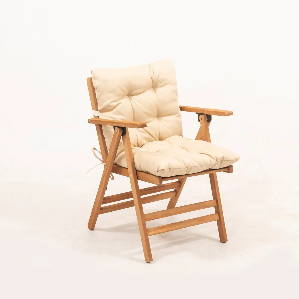 Scaun de grădină Hanah Home My027, Natural / Crem