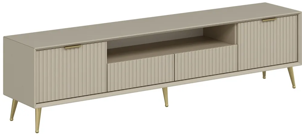 Comodă TV Hanah Home Luxe, Piatră nisipoasă