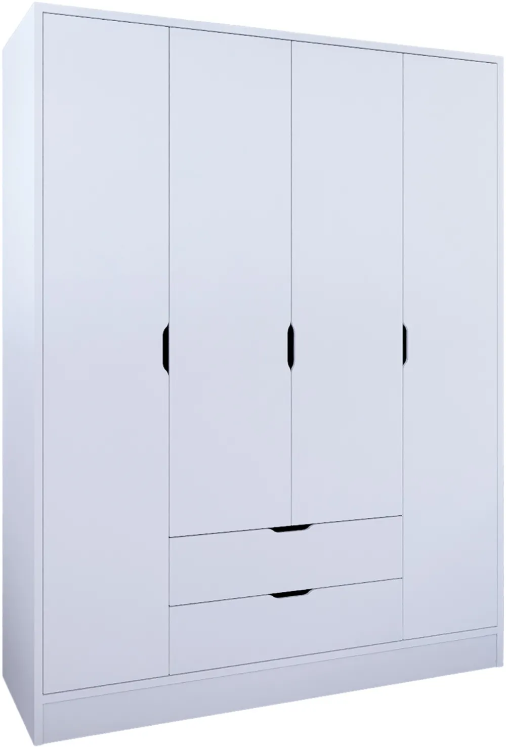Dulap Hanah Home Duru 4 Door 1600-017, Alb mat