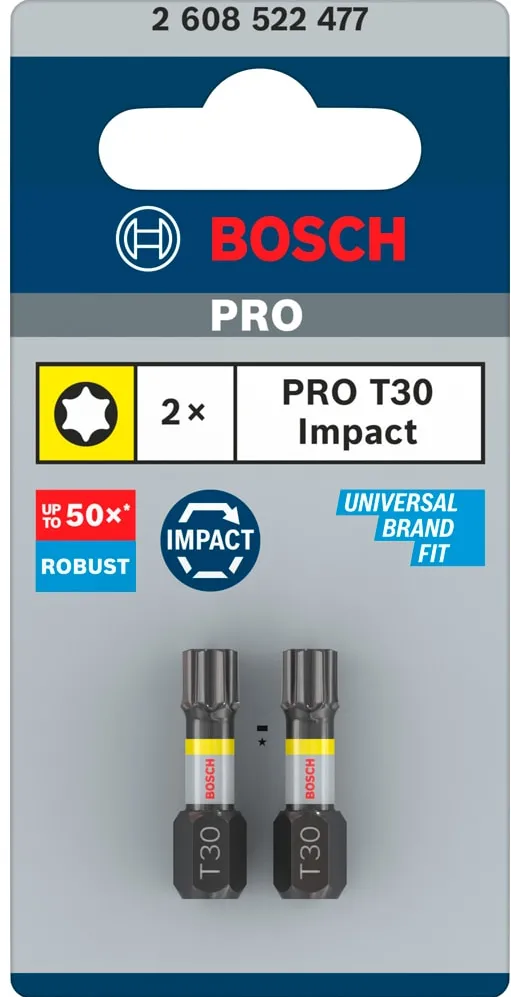 Set 2 biti BOSCH T30 2609255937 25 mm