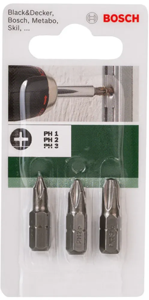 Set 3 biti BOSCH PH 2609255964 25 mm