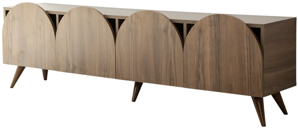 Comodă TV Hanah Home Mesta - Walnut v2, Nuc