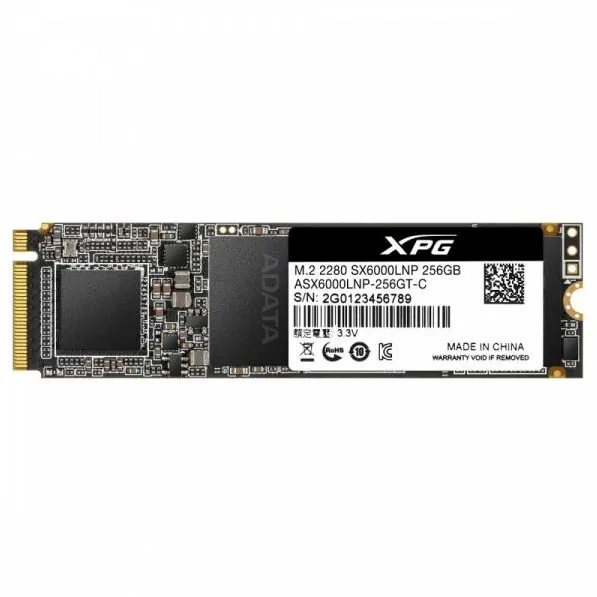SSD ADATA XPG SX6000 Lite ASX6000LNP-256GT-C 256GB M.2 2280 NVMe PCIe 3.0 x4
