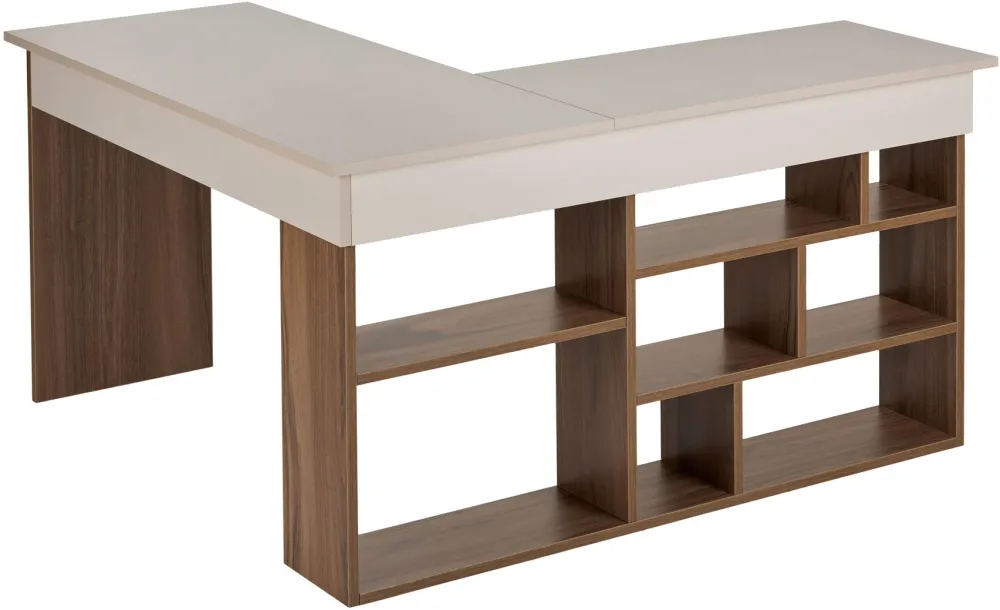 Birou Hanah Home Vesper, Crem / Nuc