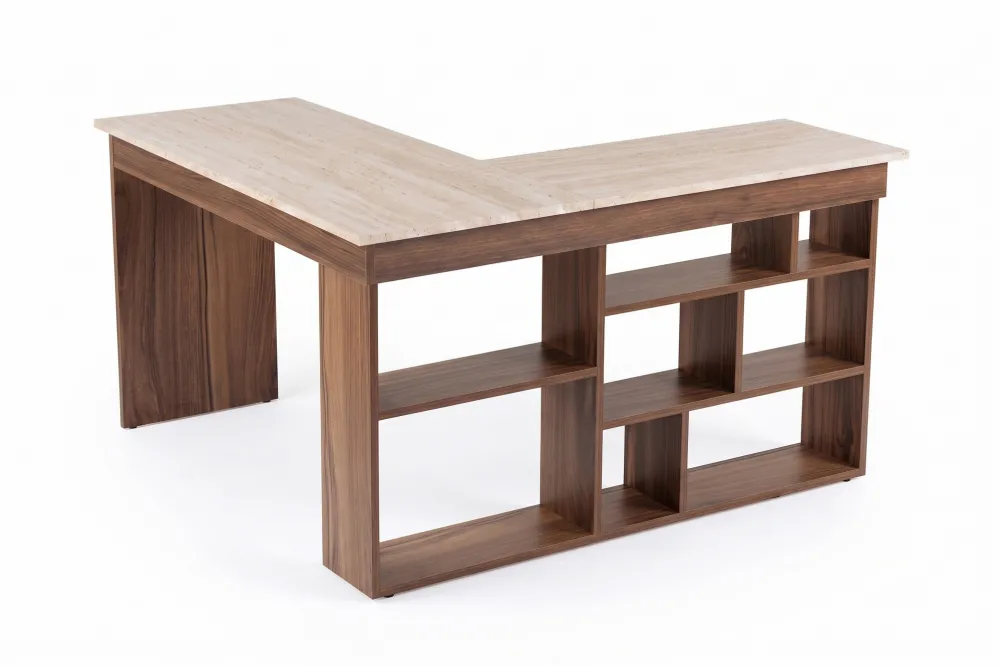 Birou Hanah Home Vesper, Travertin / Nuc Venezia