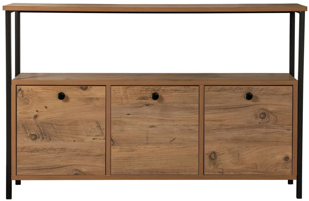 Consolă Hanah Home Solace, Pin Atlantic / Negru