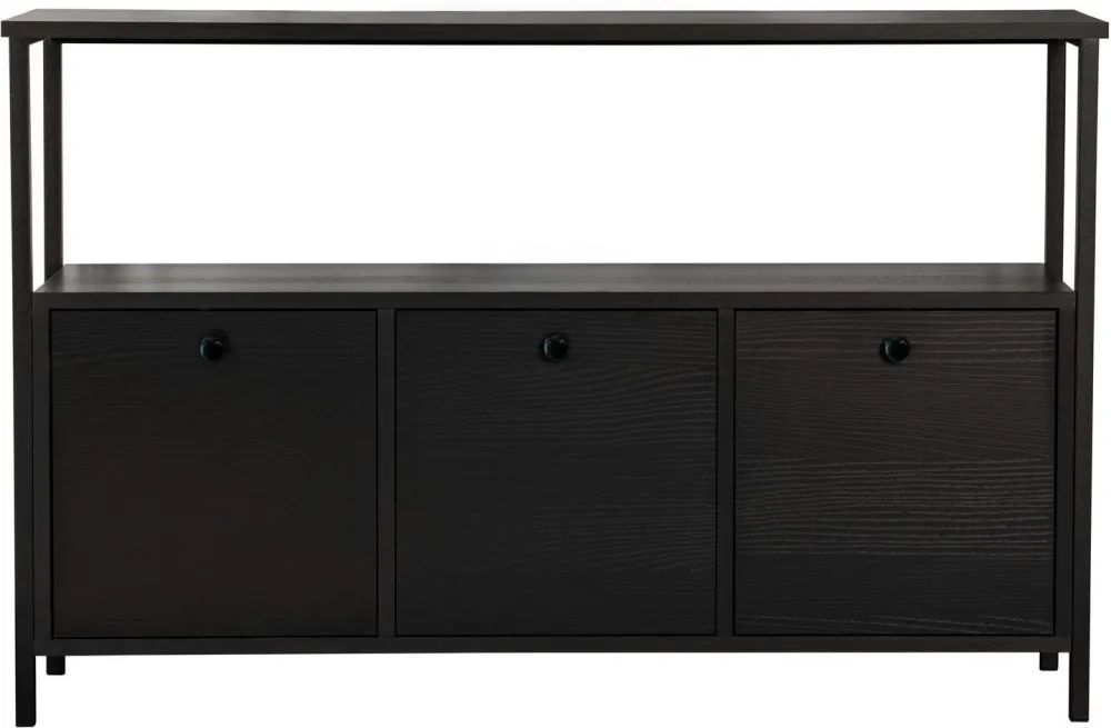 Consolă Hanah Home Solace, Lemn negru / Negru