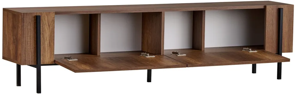 Comodă TV Hanah Home Nexus, Nuc Barok / Negru