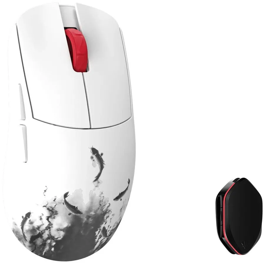 Mouse wireless gaming WL Mouse YING Magnesium PAW3950HS 8K polling alb/negru
