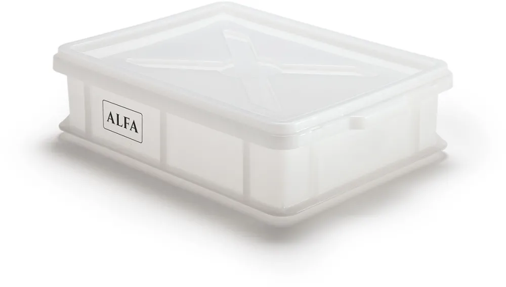 Tava pentru dospirea aluatului Alfa Forni 40 x 30 cm cu capac