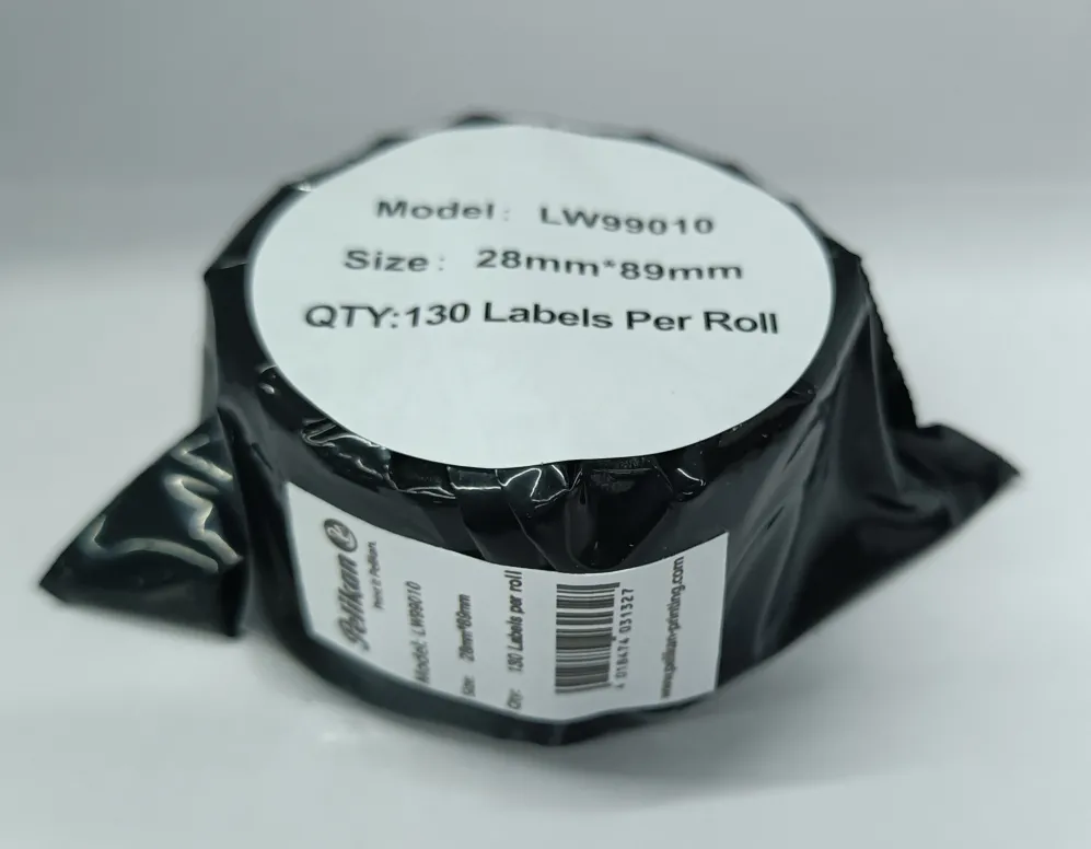 Banda etichete Pelikan compatibil DYMO 99010 negru pe alb