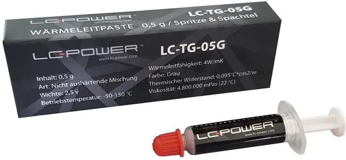 Pasta termoconductoare LC-Power LC-TG-05G 0.5 g