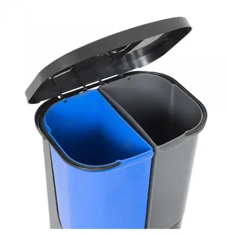 Cos de gunoi colectare selectiva Limpio B-036A 40 l 2 compartimente