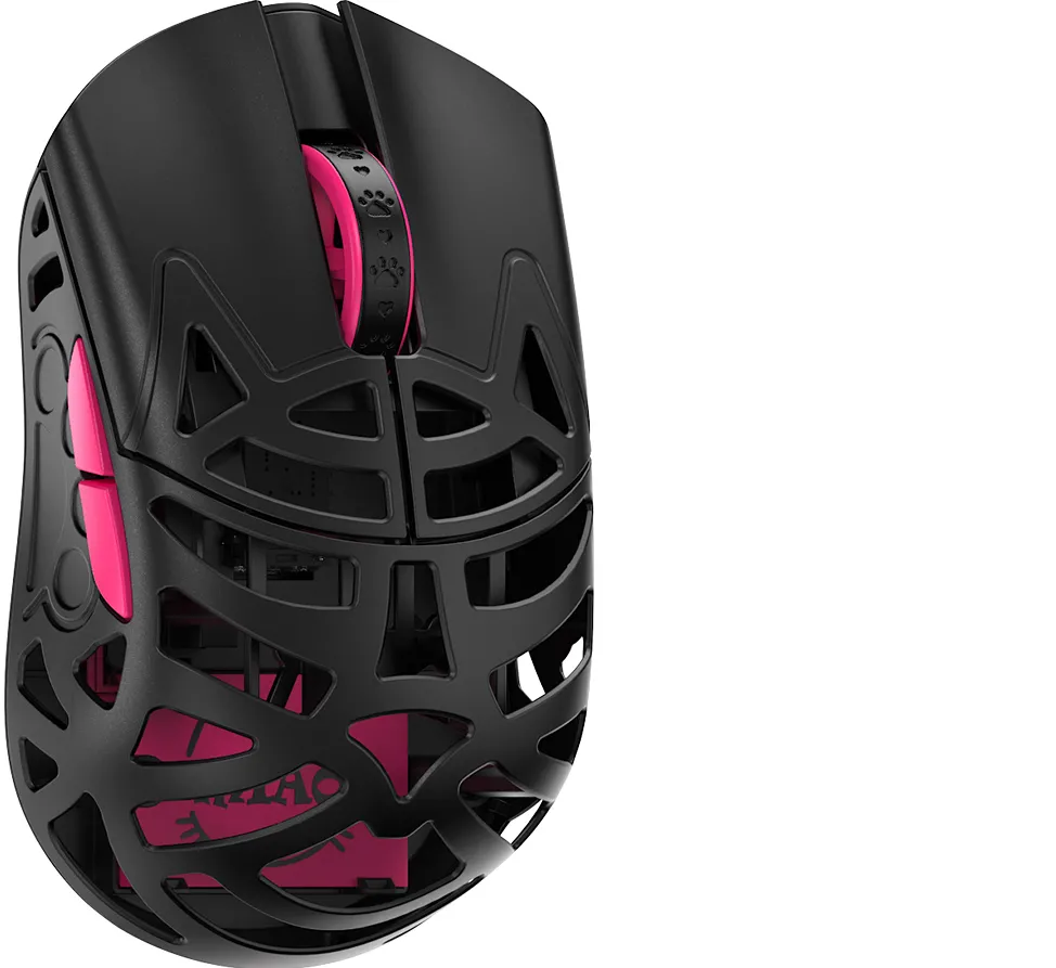 Mouse gaming WL Mouse Beast Miao switch-uri optice Omron negru