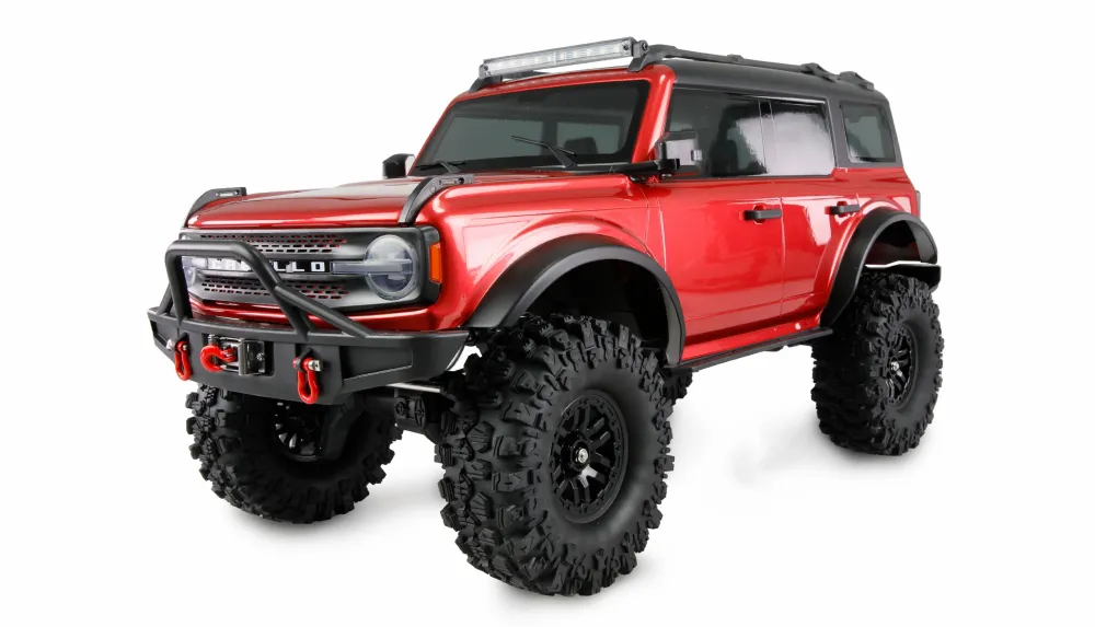 Masina RC crawler AMEWI AMXRock Caballo 4WD 1:10 ARTR rosu metalizat