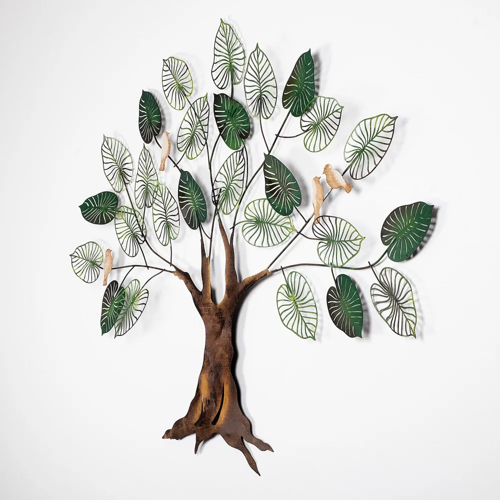 Decorațiune de perete din metal Wallity Alder, Multicolor