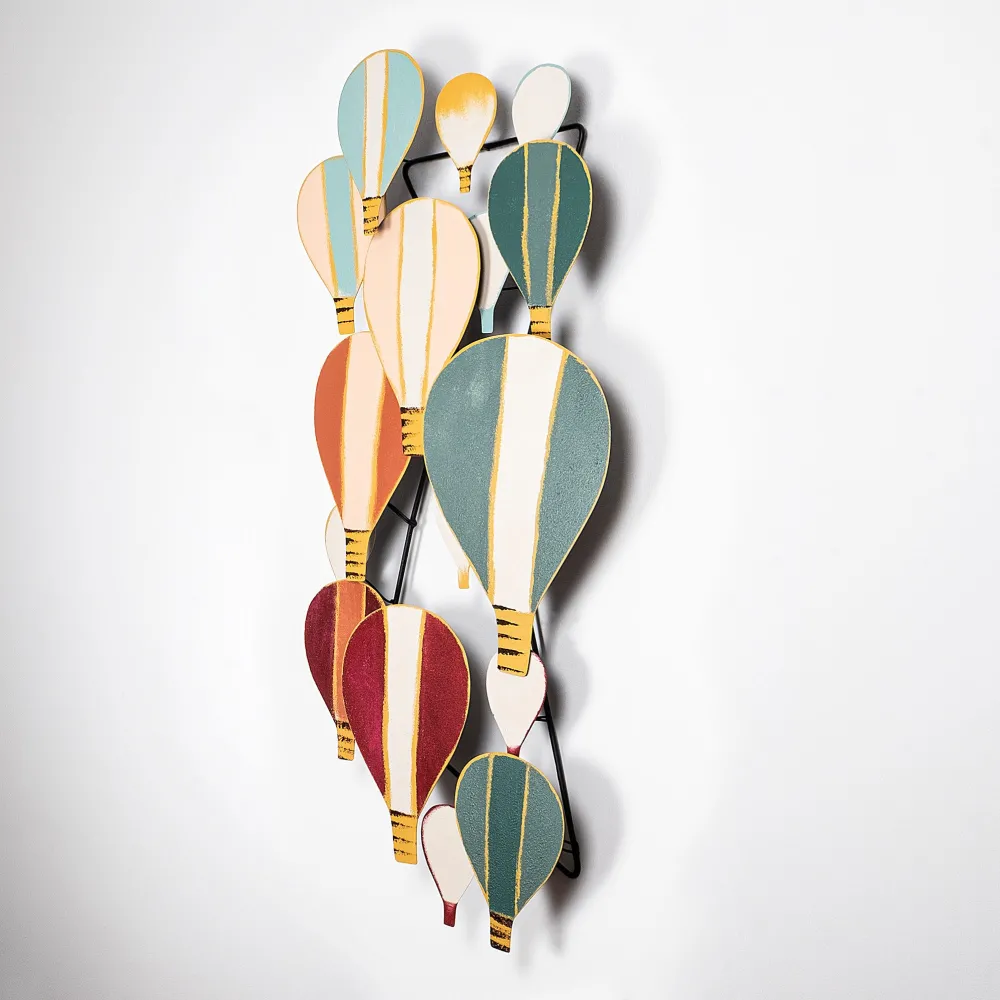 Decorațiune de perete din metal Wallity Kapadokya, Multicolor
