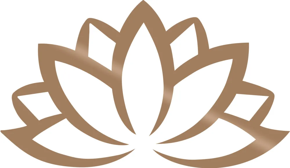 Decorațiune de perete din metal Wallity Lotus Flower 2, Cupru