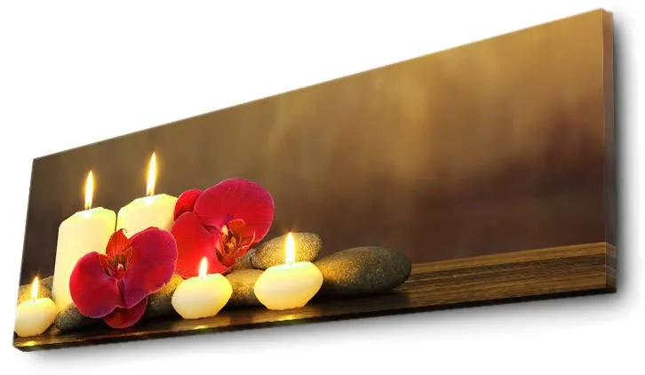 Tablou canvas cu iluminare LED Wallity 3090İACT-34, Multicolor