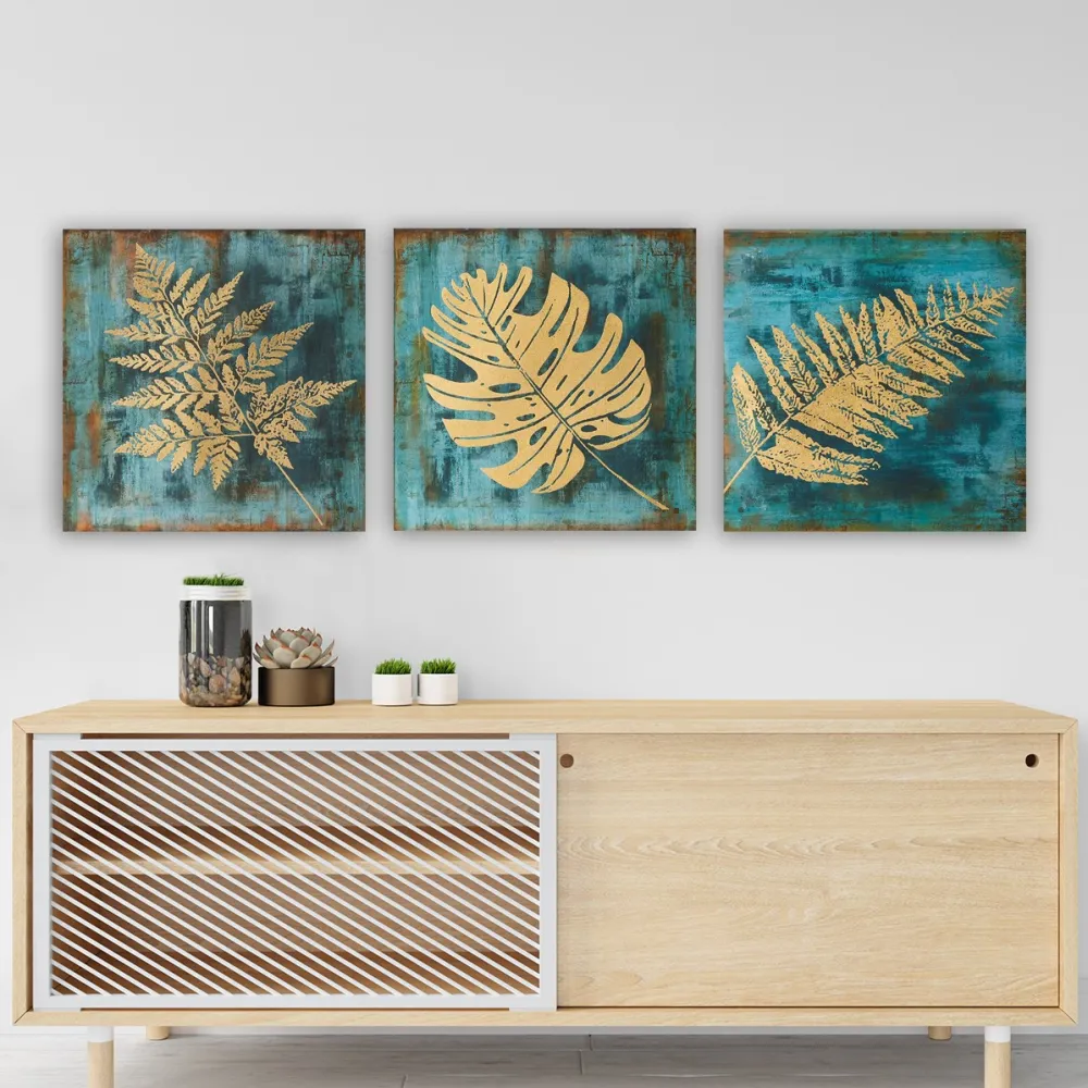 Tablou canvas (3 piese) Wallity 3P5777, Multicolor