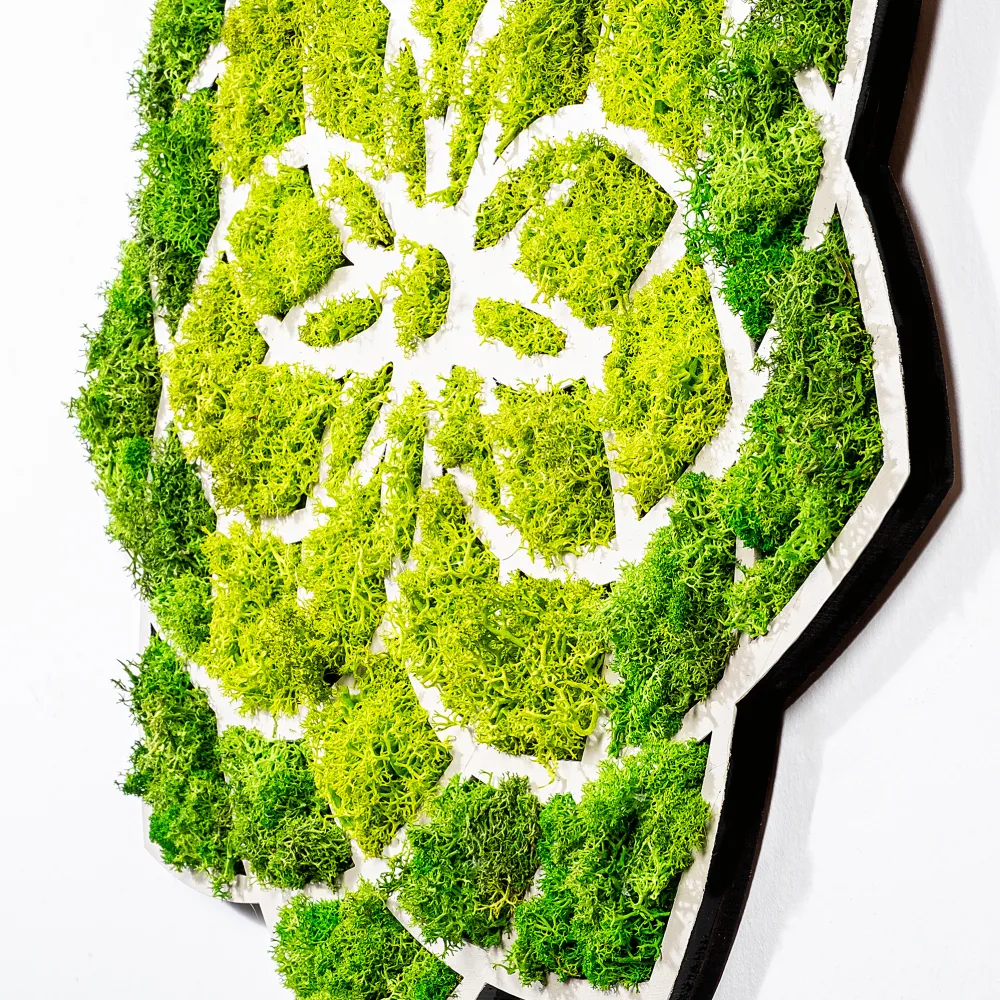Decorațiune de perete Wallity Daisy, Verde / Alb