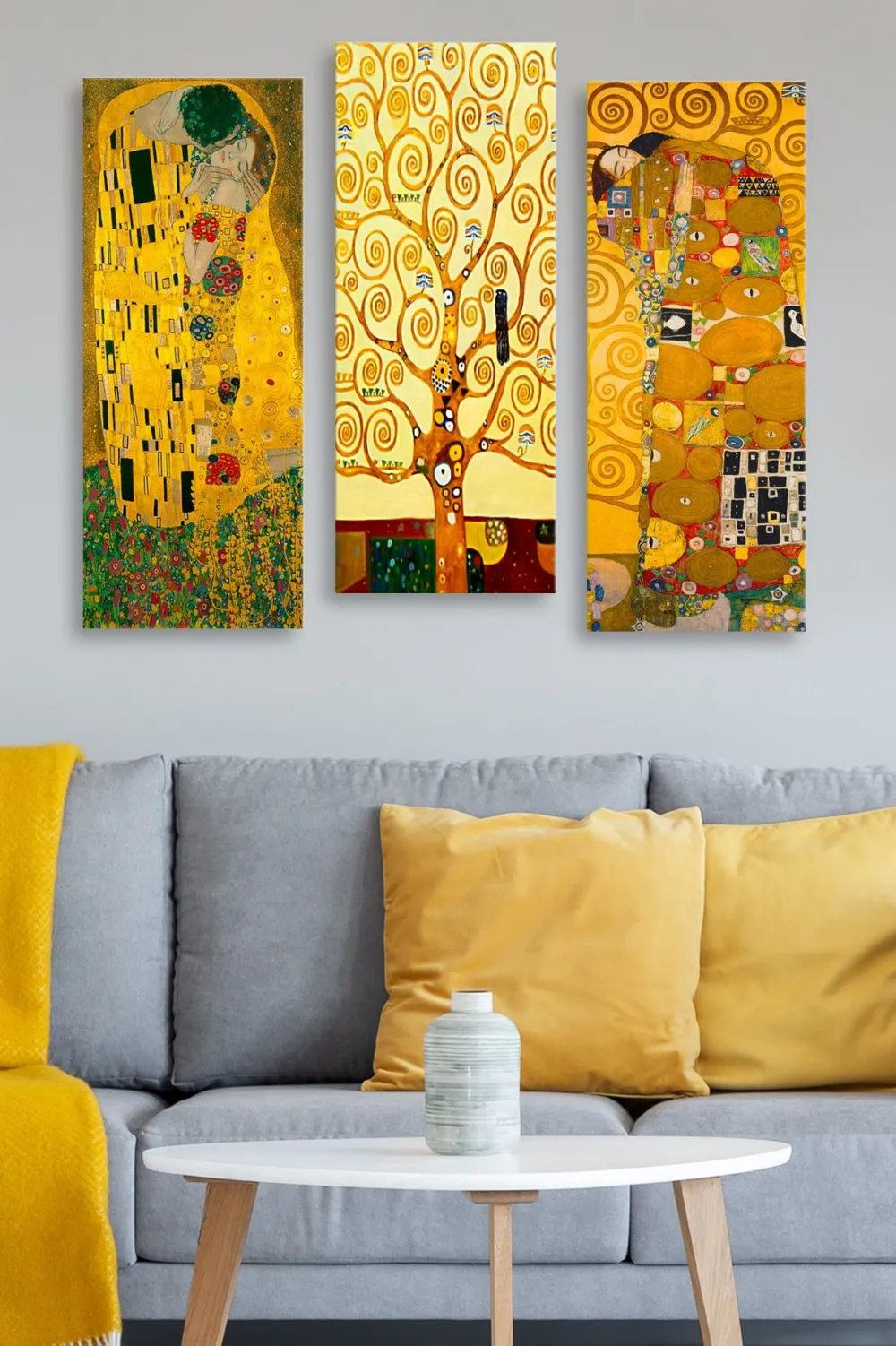 Tablou MDF (3 piese) Wallity MDF0067, Multicolor