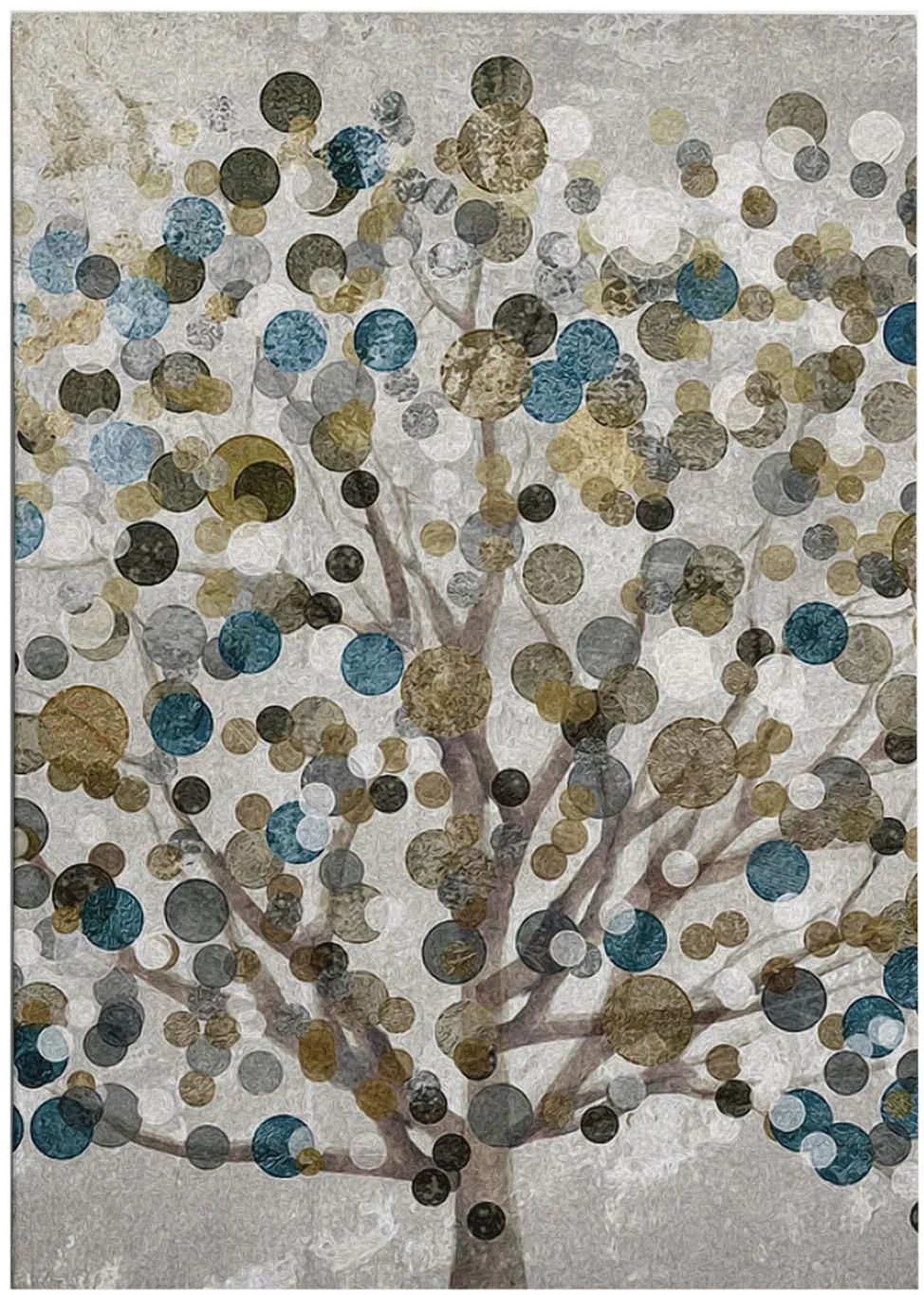 Tablou canvas Wallity WY66(50 x 70), Multicolor