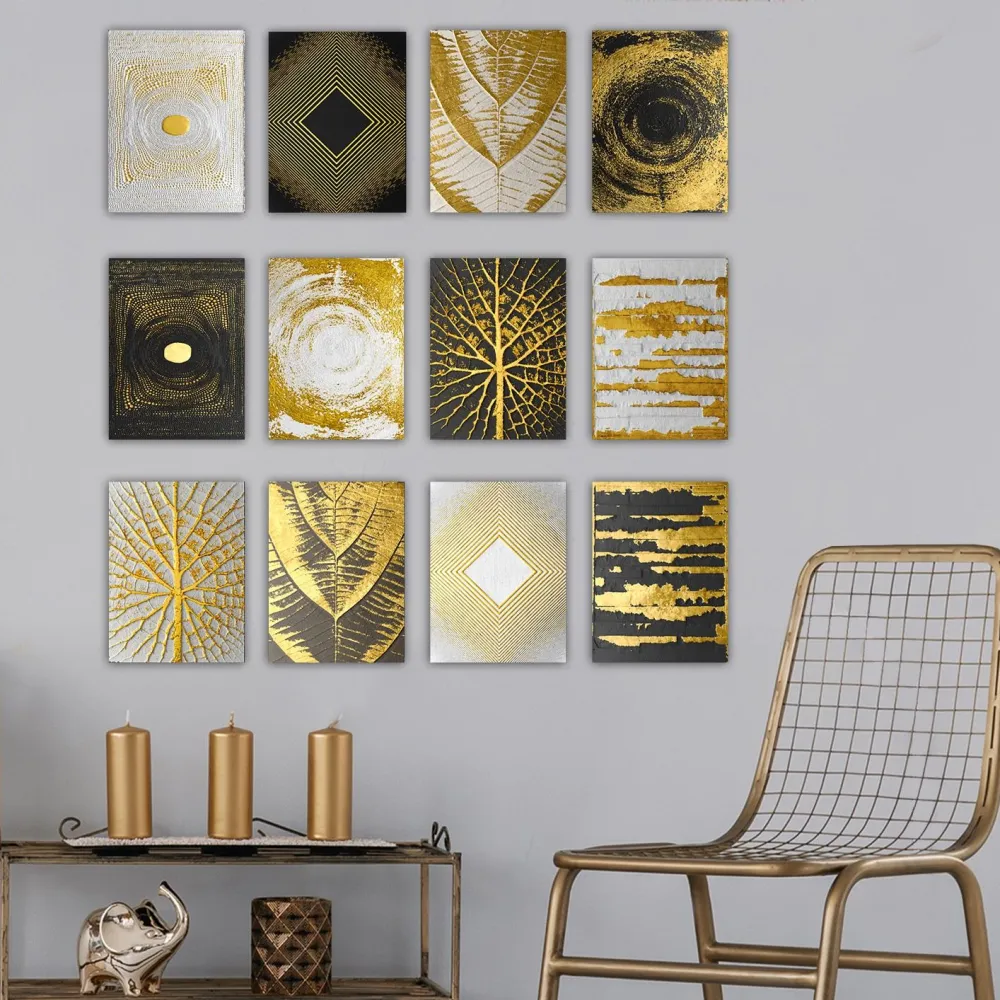 Tablou MDF (12 piese) Wallity 12MDF37YS, Multicolor