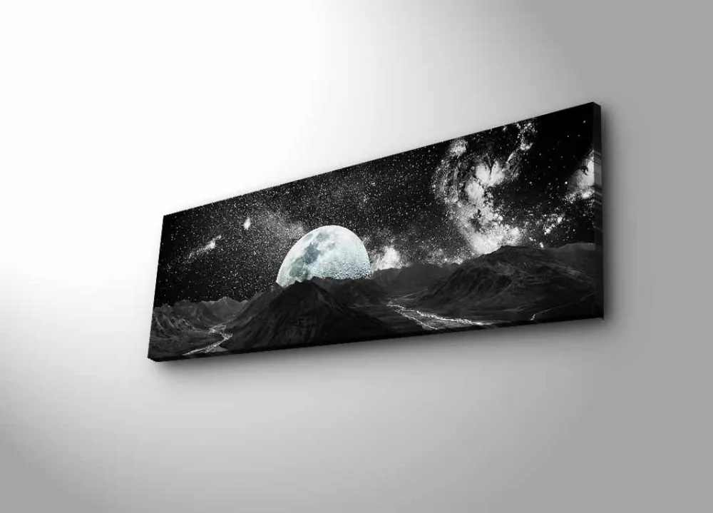 Tablou canvas cu iluminare LED Wallity 3090NASA-009, Multicolor