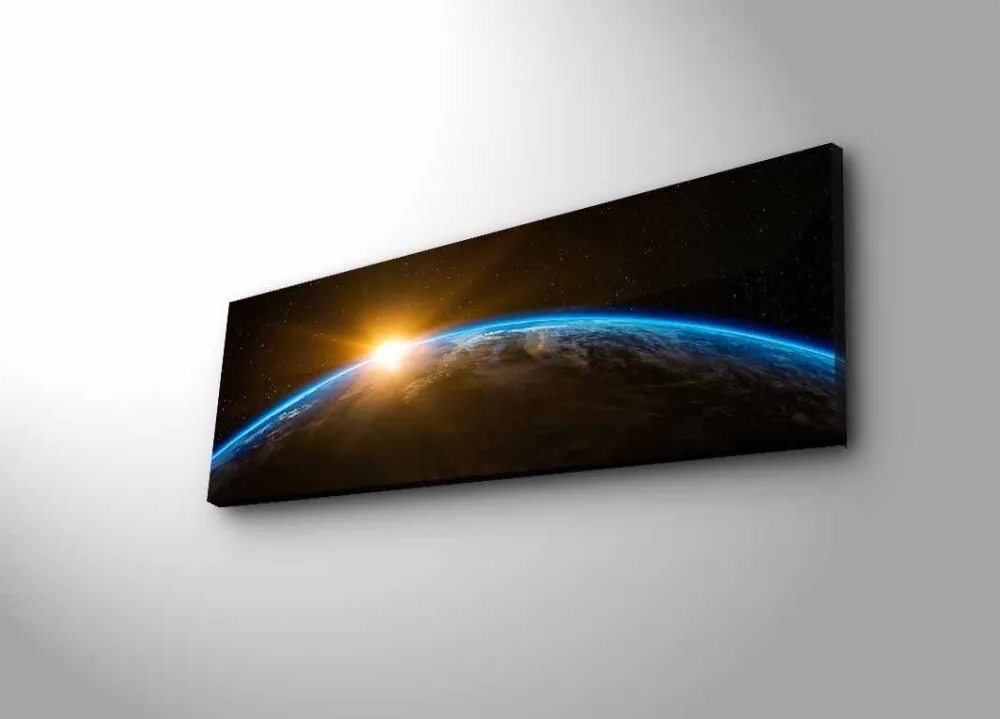 Tablou canvas cu iluminare LED Wallity 3090NASA-018, Multicolor