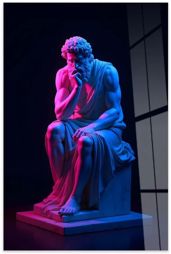 Tablou din sticlă securizată Wallity Hhlneon0020 - 50 x 70, Multicolor