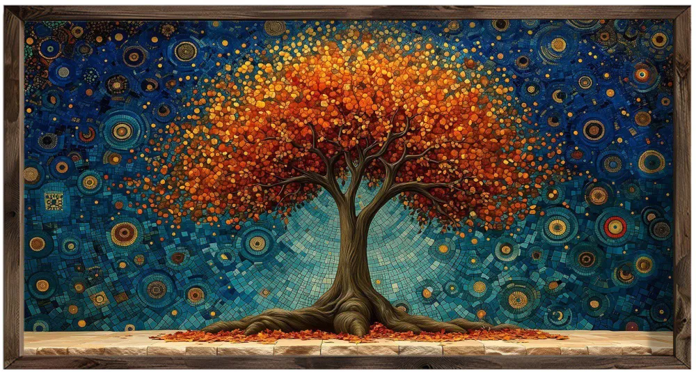 Tablou MDF cu ramă Wallity AI091, Multicolor