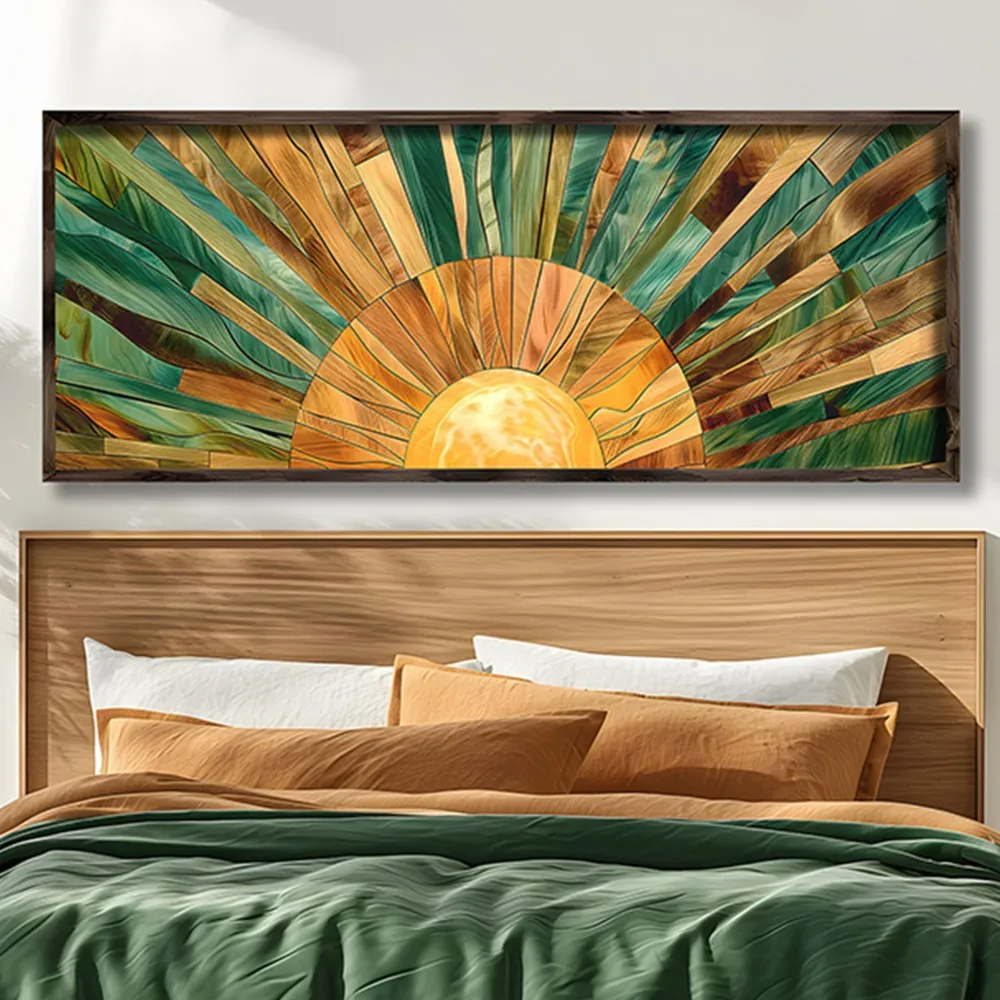 Tablou MDF cu ramă Wallity GE005-S, Multicolor