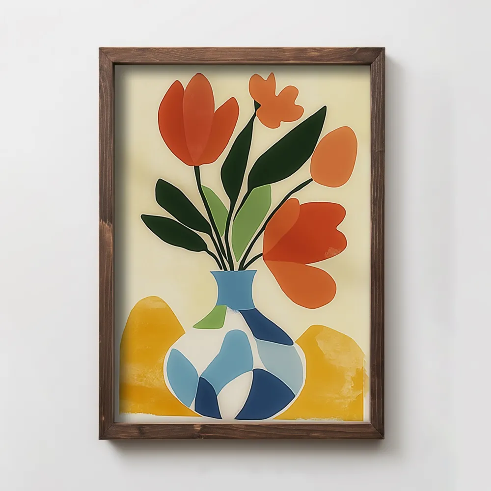 Tablou MDF cu ramă Wallity TUN029-L, Multicolor