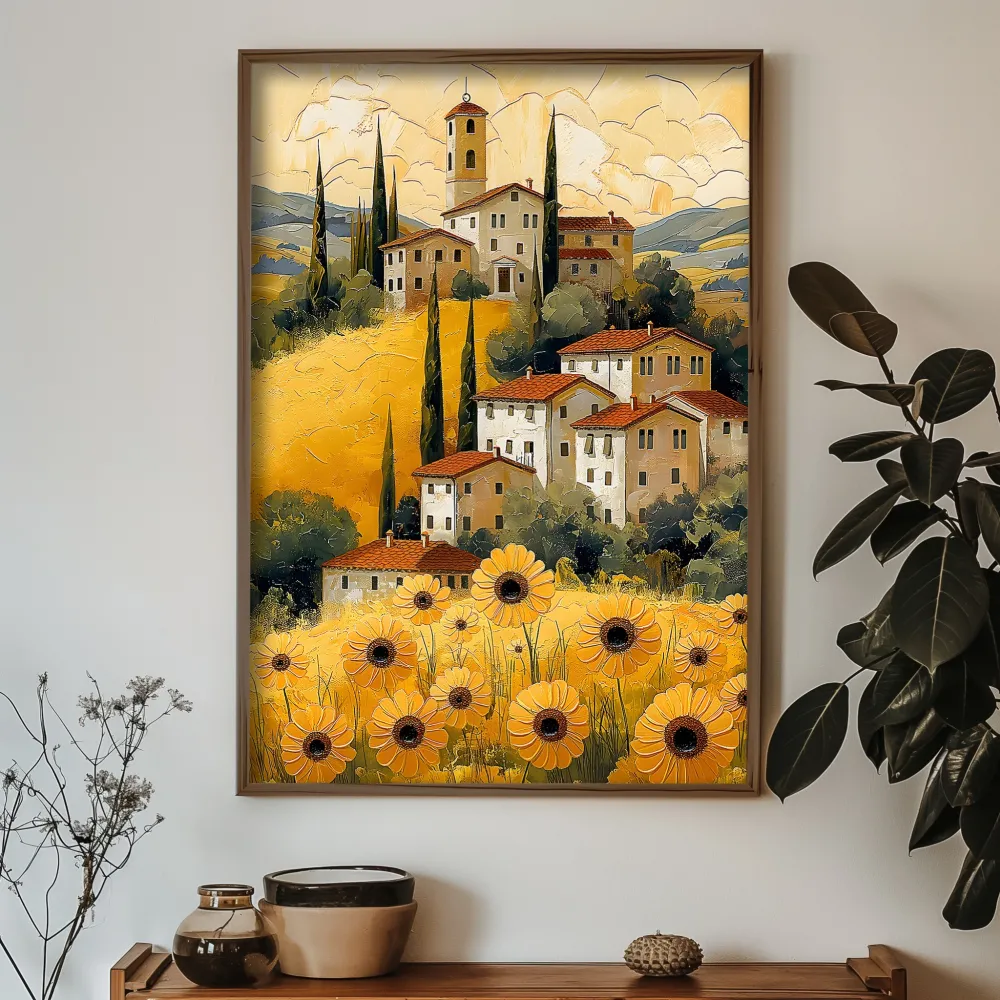 Tablou MDF cu ramă Wallity GE172-L, Multicolor