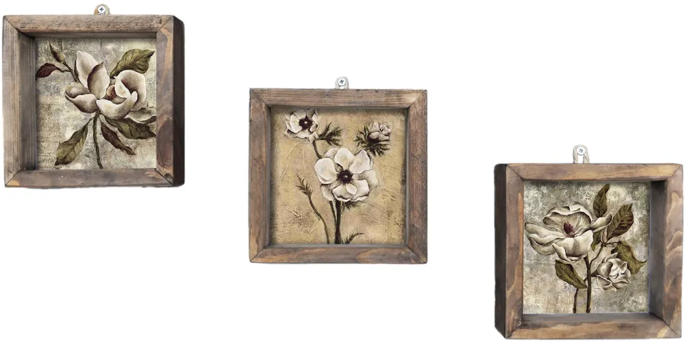 Tablou MDF cu ramă (3 piese) Wallity UKZM002, Multicolor