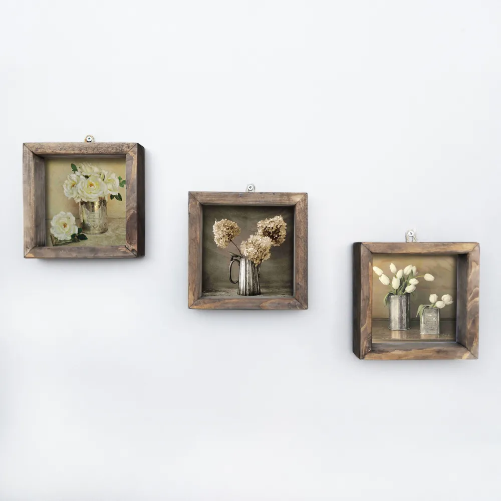 Tablou MDF cu ramă (3 piese) Wallity UKZM021, Multicolor