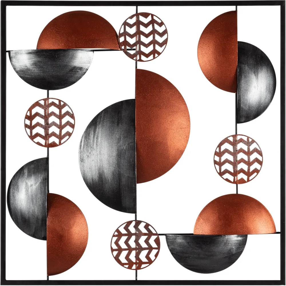 Decorațiune de perete din metal Wallity Aurora - CH101-4, Multicolor
