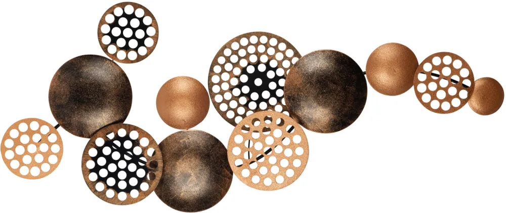 Decorațiune de perete din metal Wallity Bronte - CH103-3, Multicolor