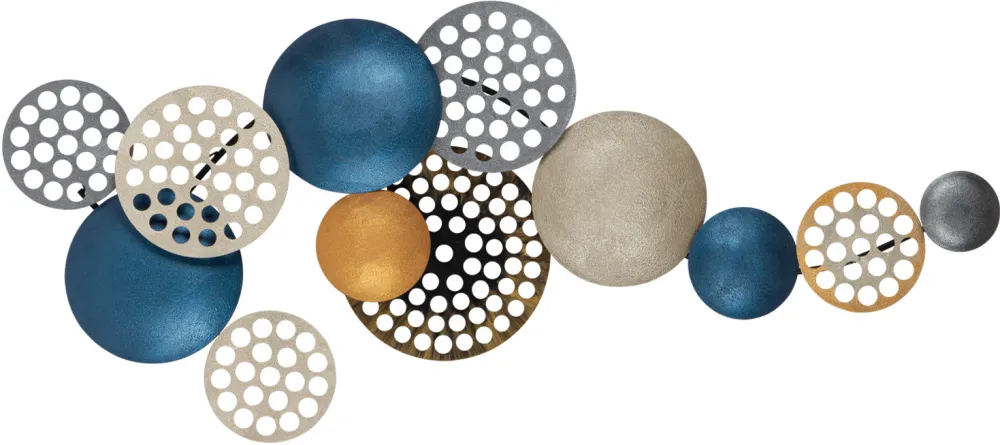 Decorațiune de perete din metal Wallity Bronte - CH103-2, Multicolor