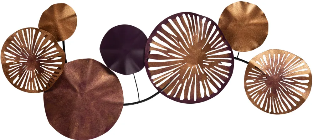 Decorațiune de perete din metal Wallity Astrid - CH102-2, Multicolor