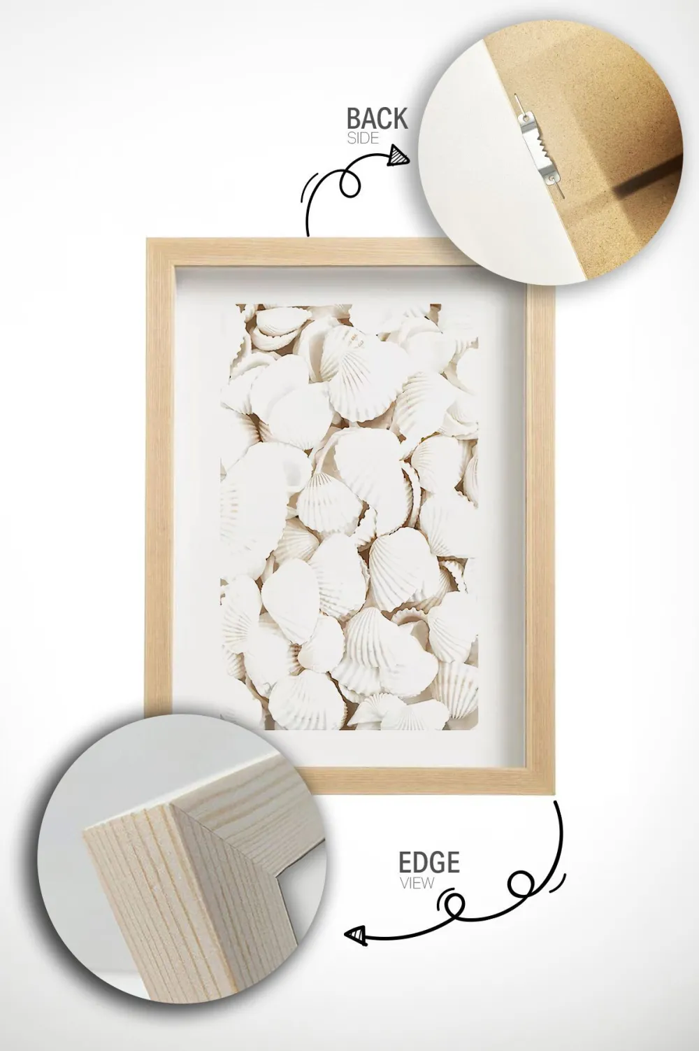 Tablou MDF cu ramă (6 piese) Wallity Artavessastko15, Multicolor