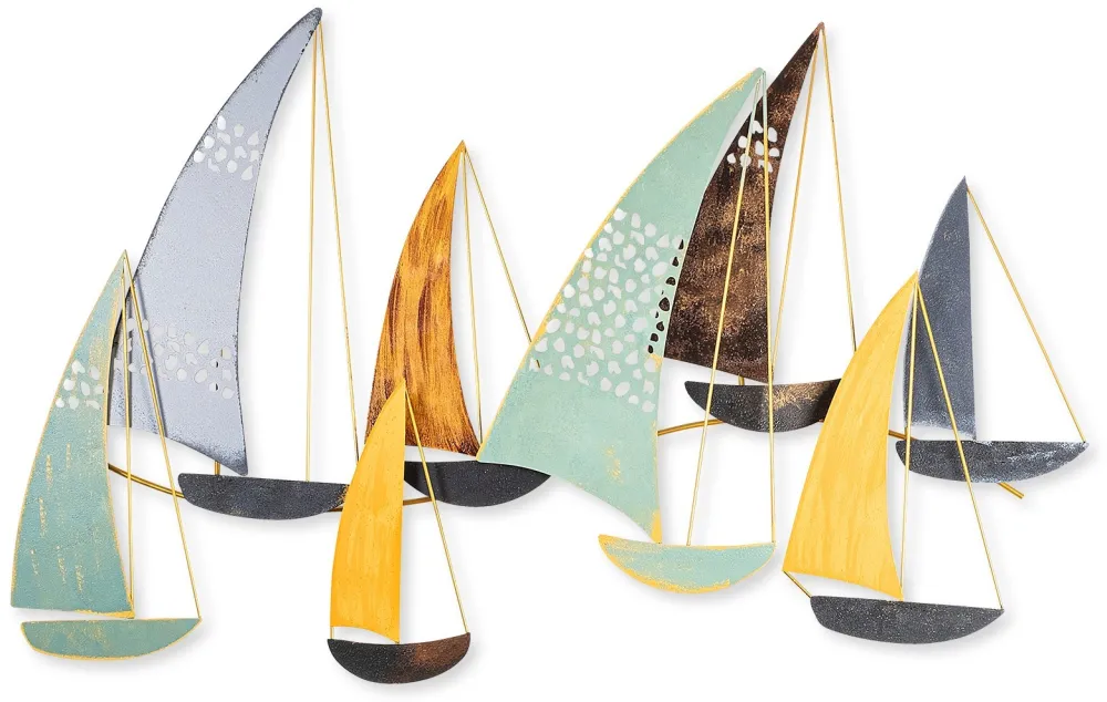Decorațiune de perete din metal Wallity Yavuz, Multicolor