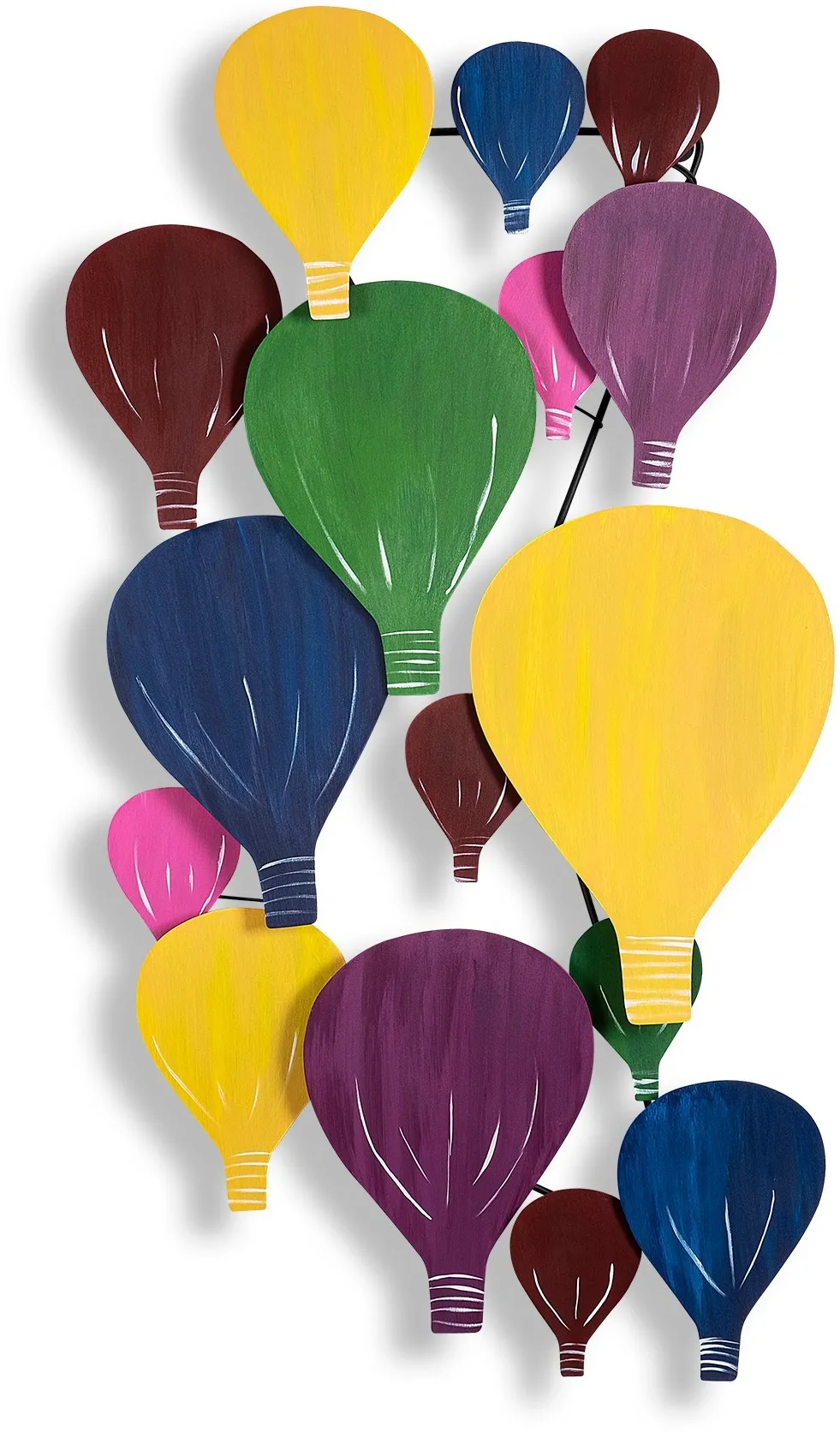 Decorațiune de perete din metal Wallity Kapadokya, Multicolor