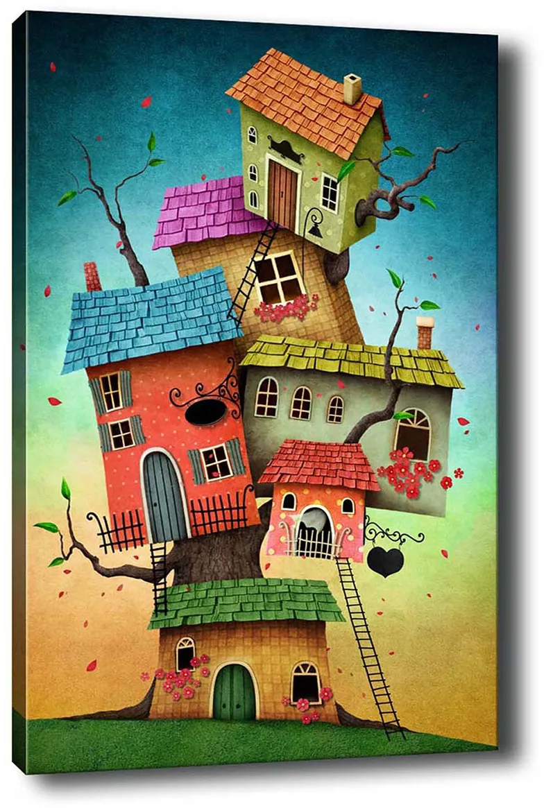 Tablou canvas Wallity Kanvas Tablo (50 x 70) - 181, Multicolor